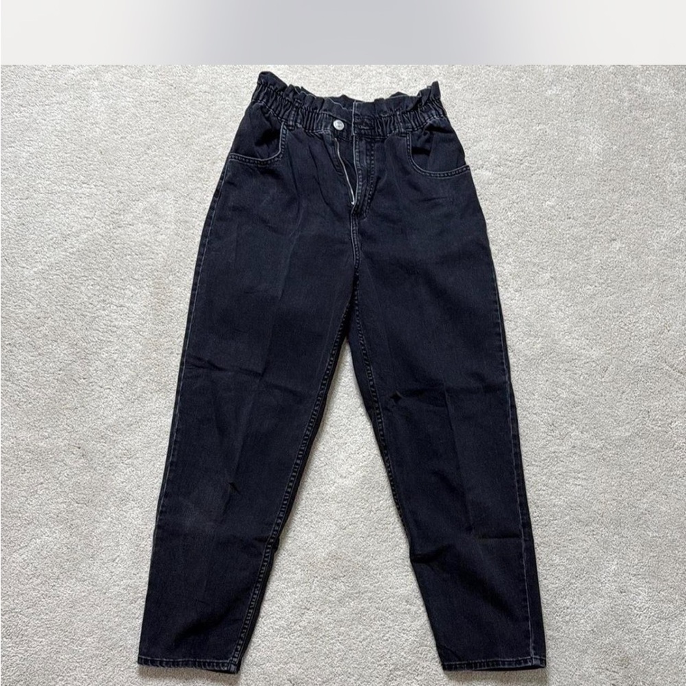 Zara Charcoal High-Rise Jeans